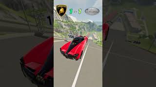 Pagani VS Lamborghini Duel  BeamNGDrive [upl. by Oeramed546]