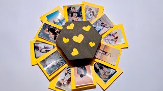 How to Make Handmade Explosion box For Love Birthday Hexagonal Explosion BoxTutorial [upl. by Yursa]