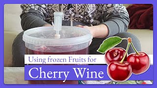 How to make cherry wine at home Part 1 [upl. by Rainwater]