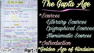 The Age of Guptas  Introduction amp Sources  Ancient History  Lec47  An Aspirant [upl. by Atinyl757]