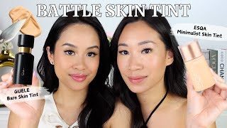 BATTLE SKIN TINT BARU  ESQA Minimalist Blurring Serum vs GUELE Bare Skin Tint [upl. by Ottilie]