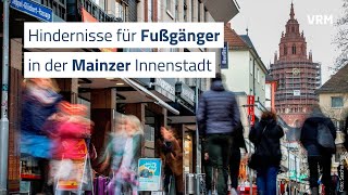 Hindernisse für Fußgänger in der Mainzer Innenstadt [upl. by Airehc]