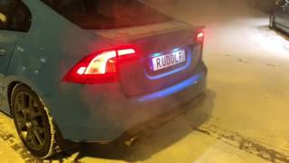 Volvo S60 polestar exhaust rev [upl. by Atteragram]