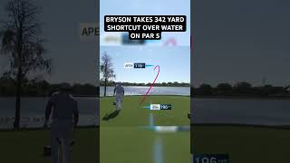 Bryson Dechambeau taking a 342 yard shortcut [upl. by Nivac]