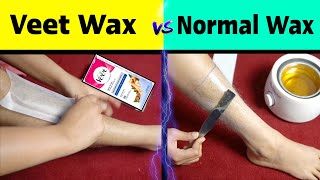 Veet Wax Strips Vs Normal Wax [upl. by Teryl]