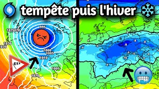 🌨️GROSSE TEMPÊTE puis le FROID sinstalle pour de bon ❄️ [upl. by Dustman]