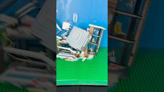 Lego Buildings Vs A LEGO METEOR [upl. by Hannasus]