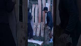 Build Your Own New Workshop  Drying the wood in the sunshorts khuyencarpenter diy woodskills [upl. by Heron]