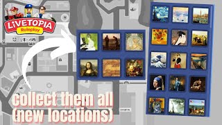 ALL 21 PAINTING LOCATIONS NEW MAP IN LIVETOPIA Livetopia Roleplay Roblox [upl. by Comptom240]