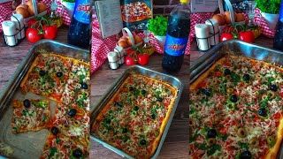 بيتزا كاري 🍕 Algerian street food 🇩🇿 pizza [upl. by Mccall]