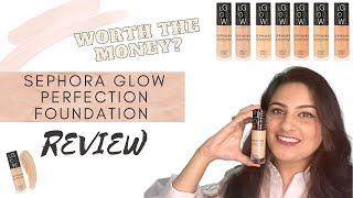 Sephora Glow Perfection Foundation Review 2021  Foundation test [upl. by Mcmillan]