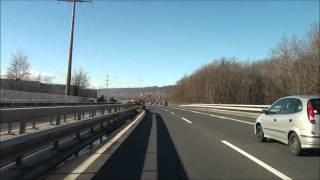 From Lausanne to Geneva Autobahn A1  Switzerland  122010  1080p HD [upl. by Ynittirb]