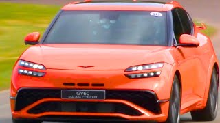 Genesis GV60 Magma Concept Shines at Goodwood Festival of Speed [upl. by Asirram]