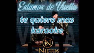 TE QUIERO MAS  BISNIETOS KARAOKE 2021 [upl. by Toms853]