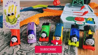 Thomas the Train Toy Set  Trains  Racing Trains  Learn Colors  Educational Videos for Kids [upl. by Madid]