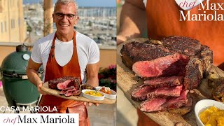 BISTECCA ALLA FIORENTINA  ANGUS IRLANDESE COTTURA AL SANGUE BARBECUE A CARBONE Chef Max Mariola [upl. by Yramanna]