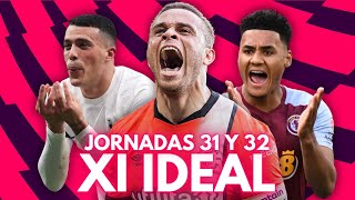 EL XI IDEAL DE LA JORNADA 31 Y 32 DE LA PREMIER LEAGUE 2324 [upl. by Yentyrb]