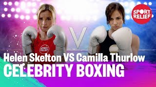 Helen Skelton vs Camilla Thurlow  Celebrity Boxing  Sport Relief 2018 [upl. by Yarahs]