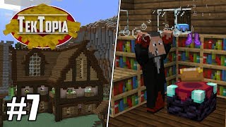 TekTopia 7  The Library and Enchanter Minecraft Villager Mod [upl. by Valora]