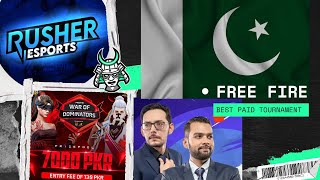 FF PAKISTAN PAID TOURNAMENT  PAKISTAN SERVER 🇵🇰 [upl. by Florida]