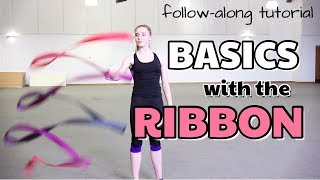 BASIC RIBBON HANDLING FOR RHYTHMIC GYMNASTS FOLLOWALONG TUTORIAL [upl. by Lytle]