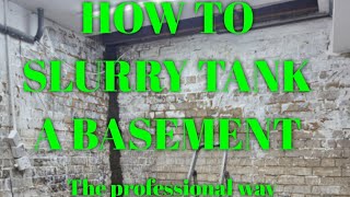 how to do basement slurry tanking thermo insulation boarding the professional way for 20 years [upl. by Hama]