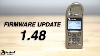 Kestrel Ballistics Firmware Update 148 [upl. by Novi190]