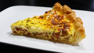 Quiche lorraine inratable rapide et facile  Quick and easy foolproof quiche lorraine [upl. by Groark]