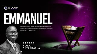 Pastor Kola Siyanbola Message on Emmanuel  Sunday 1st December [upl. by Kerianne]