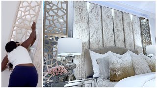 HOW TO MAKE Your Bedroom Look Expensive DIY HEADBOARD [upl. by Jackie546]