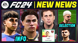 EA FC 24 NEWS  NEW CONFIRMED Updates Real Faces amp Career Mode Features ✅ [upl. by Shatzer591]