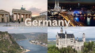 Germany – 11 Beautiful Sights North to South Travel Guide [upl. by Ahsratan551]