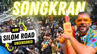 SONGKRAN 2024 Silom Road Bangkok  14 April  Water Festival Bangkok Thailand [upl. by Anibla]