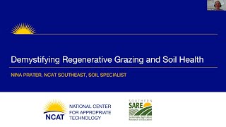 Demystifying Regenerative Grazing and Soil Health A Virtual Workshop [upl. by Lysander265]