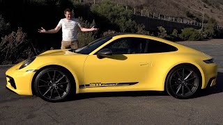 The 2023 Porsche 911 Carrera T Is a GT3 On a Budget [upl. by Sumedocin]