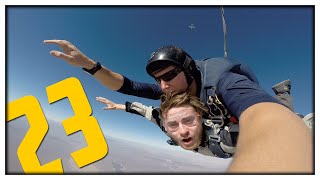 Vlog 23 Las Vegas Part 2 UFC Bunjee Jumping and Skydiving for 1 Million Subscribers [upl. by Coulombe124]