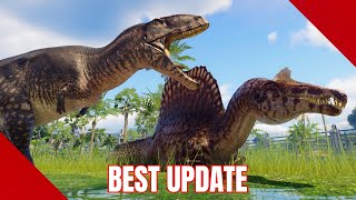 Prehistoric Kingdom NEW UPDATE A Return to Operation Genesis Spino Carchar and Ourano [upl. by Solana432]