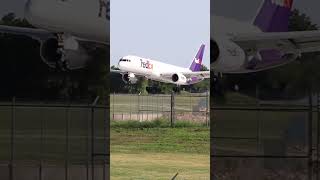 UNLOADING THE VAULTFedEx 757 LandingICT Wichita Eisenhower International Airport Wichita Kansas [upl. by Ybocaj267]