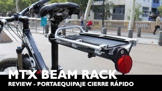 Topeak MTX BeamRack Review en español  Portaequipajes con cierre rápido [upl. by Ras]