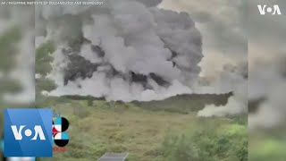 Timelapse Footage of Eruption From Inside Taal Volcano [upl. by Ahsac]