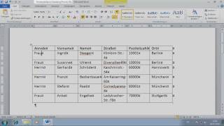 Word 2010 Einfache Serienbriefe erstellen Teil 2 [upl. by Filmore]