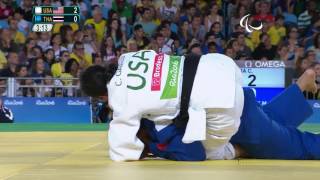 Judo  USA v Thailand  Womens 70 kg Repechage Final  Rio 2016 Paralympic Games [upl. by Calmas]