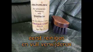 Meubeleer verven met Colourlock leerverf Top resultaat [upl. by Wampler990]