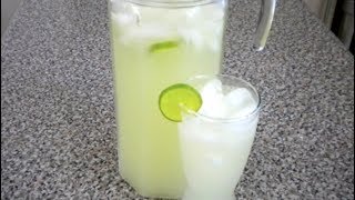 LIMONADA  LEMONADE AGUA DE LIMON  Receta Facil [upl. by Arlee]