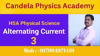 HSA Physical ScienceAlternating CurrentKerala PSCCandela Physics Academy4 [upl. by Atteloj]