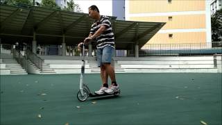 Liow video Xootr Mg kick scooter test ride 试骑滑板车 [upl. by Shute]