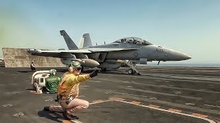 Aircraft Carrier Takeoffs amp Landings [upl. by Aekan]