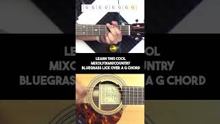 Mixolydian Bluegrass Guitar Lick in Key of G [upl. by Nnyladnarb]