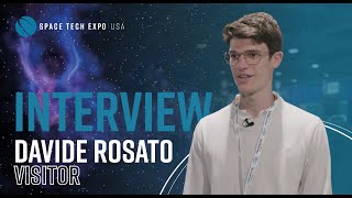 Space Tech Expo USA 2024 Interview Davide Rosato Intern Jet Propulsion Laboratory [upl. by Alhsa]