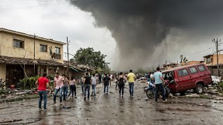 Tornado Shocks Mexico Strong Winds Topple Trees and Houses in Toluca [upl. by Aivatra]